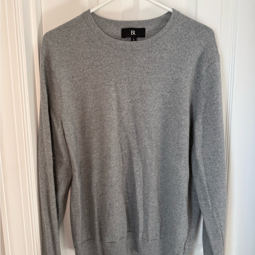 Banana Republic Classic Gray Crewneck Sweater